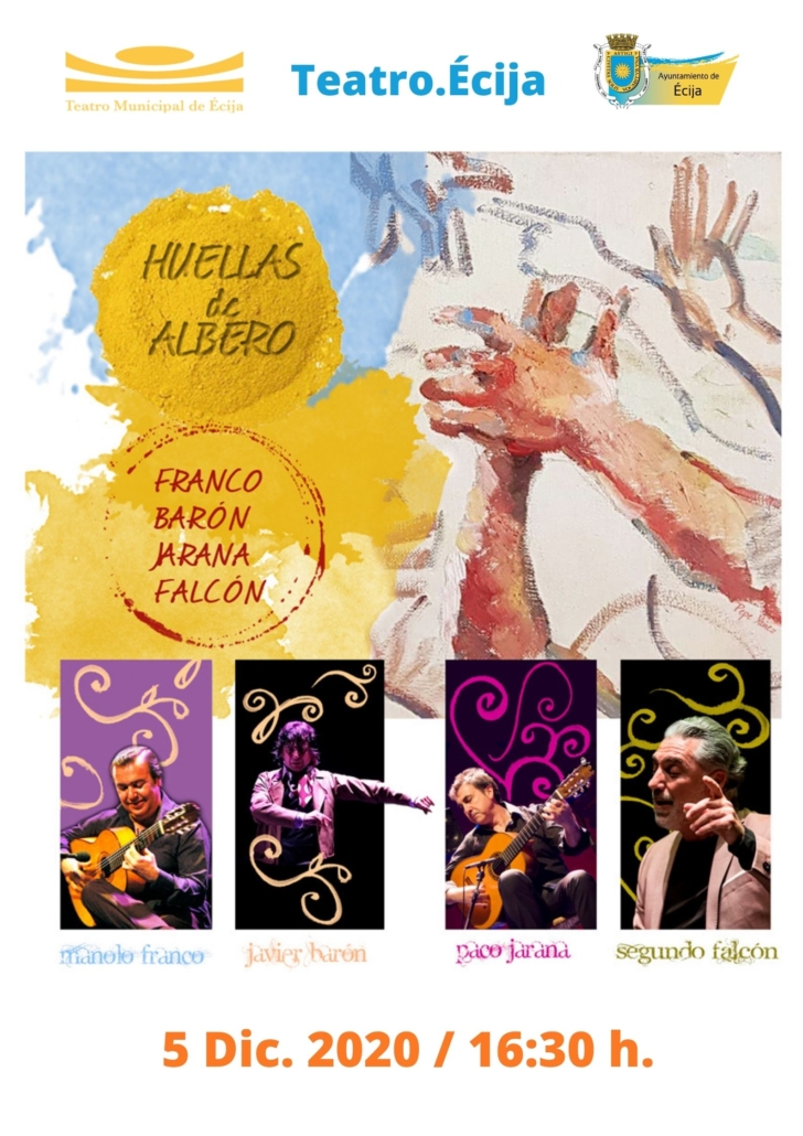 TME Huellas de Albero en el Teatro Mpal de Écija-Cartel